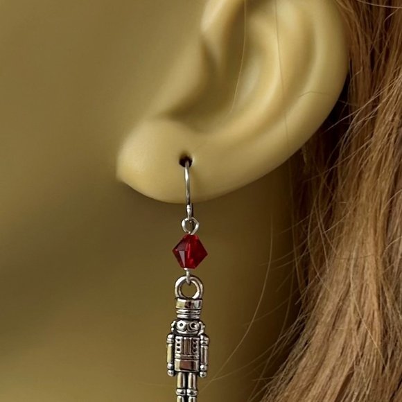 Nutcracker Earrings Christmas Holiday Dangle for Women Girls Jewelry Gifts - Picture 4 of 6